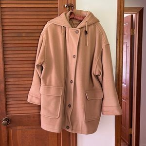 Calvin Klein Neiman Marcus vintage merino wool hooded jacket